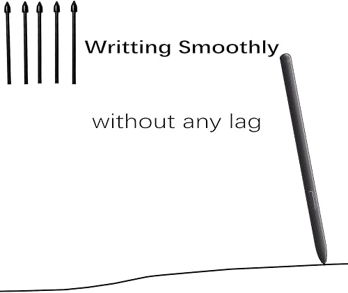 Miniatura 4 de Paquete de 5 puntas de repuesto negras para bolígrafo Tab S6, compatibles con Samsung Galaxy Tab S6, puntas de repuesto + 1 pinza