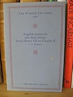 English monarchs and their books: From Henry VII to Charles II (The Panizzi lectures) 0712301380 Book Cover