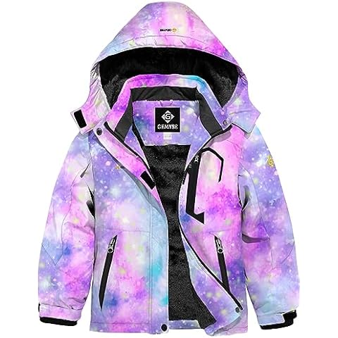 GEMYSE Girl's Waterproof Ski Jacket Cover