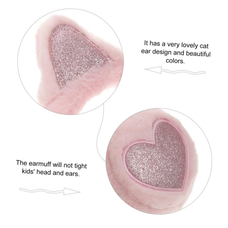 Kids Ear Muffs for Winter Plush Earmuffs Cartoon Cat Ear Earmuffs Cold-proof Lovely Winter Ear Warmer Warm Ear Muffs3