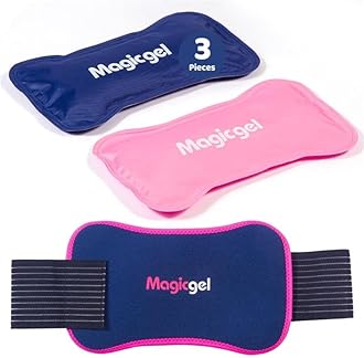 Magic Gel Ice Packs - Cold Compress Reusable - Flexible Wrap Around Gel Ice Pack Knees Back Shoulders Arms and Legs - Hot and Cold Compress Cooling Packs