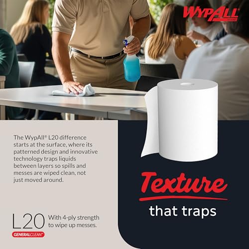 Image of WypAll GeneralClean L20 Medium Cleaning Towels, 3 x 550 Sheets (47758)