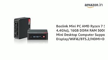Beelink Mini PC Linux,AMD Ryzen 7 5800H(8C/16T,Up To 4.4GHz
