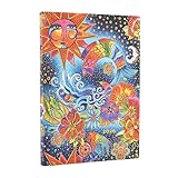 Paperblanks | 2026 Magia Himmlische | Ausgefallene Kreationen | 12-Monatskalender Flexi | Midi | Horizontal | Banda elástica-Verschluss | 176 Pg | 100 GSM