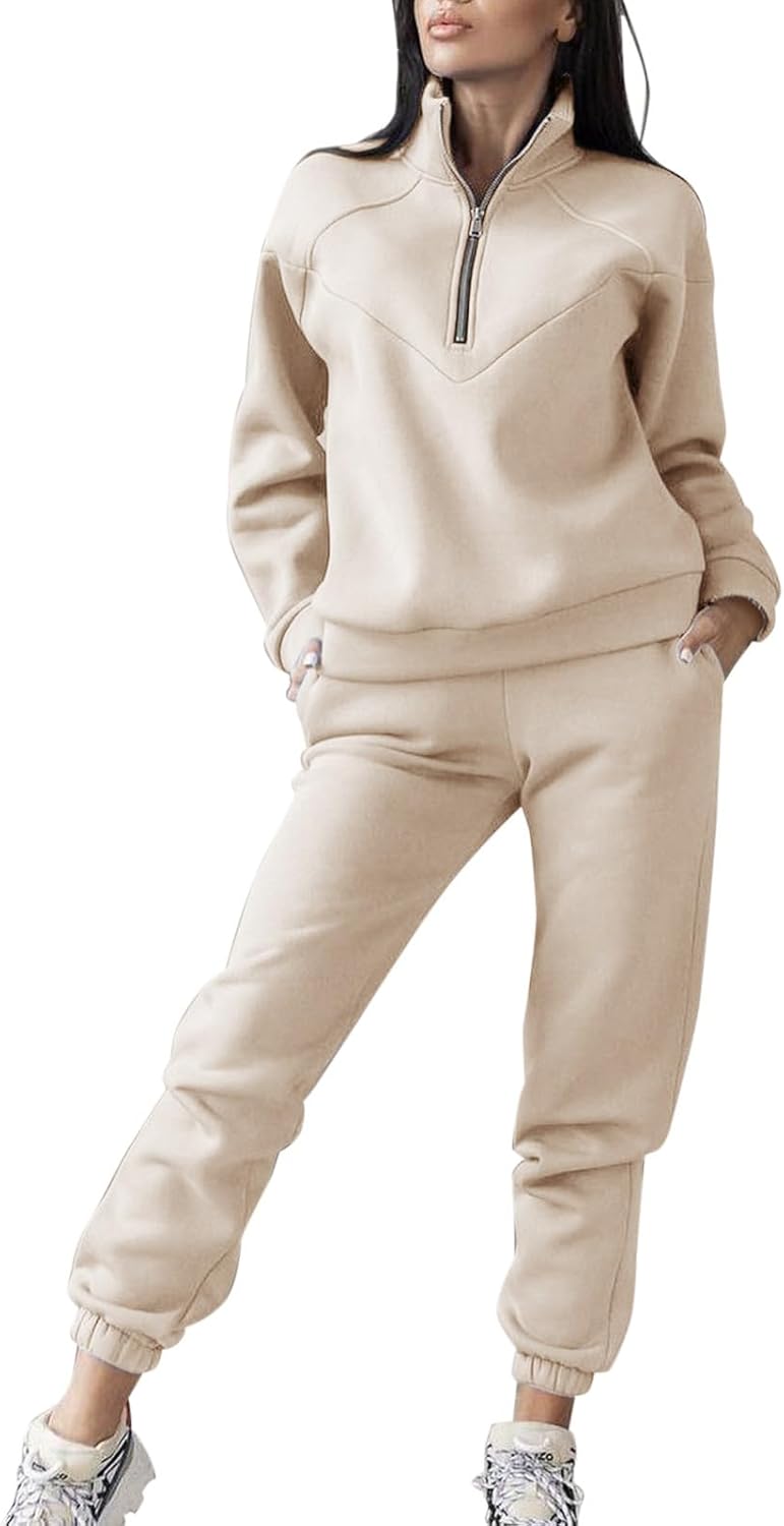 Tuta Da Donna, Set Da 2 Pezzi, Felpa Con Cappuccio A Maniche