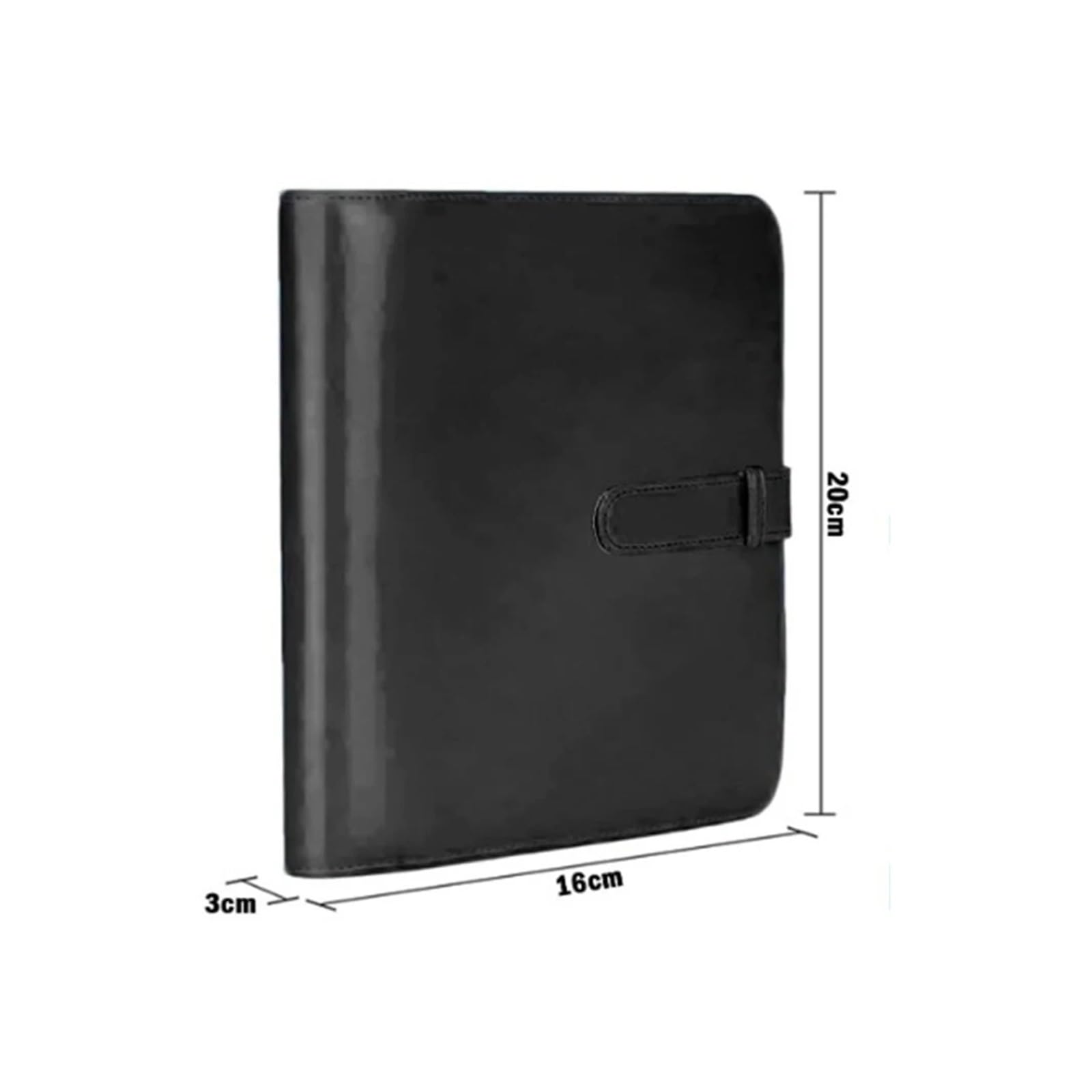 Álbum de Fotos Mini, Estuche para Guardar Fotos instantáneas, Soporte para Tarjetas fotográficas (Negro, 20 x 16 cm)