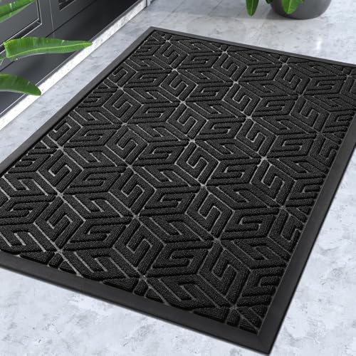 Yimobra Large Door Mat 36x24, All-Weather Waterproof Outdoor Mats for