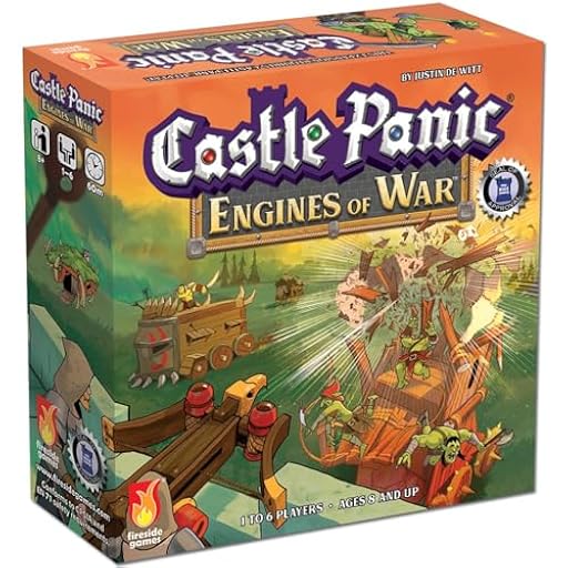 Fireside Games Engines of War ⎸Castle Panic Expansion ⎸Board Game for Adults and Family ⎸Cooperative Board Game ⎸Ages 8+ ⎸for 1 to 6 Players | Ya disponible en tu tienda friki favorita! En mundofriki.es!