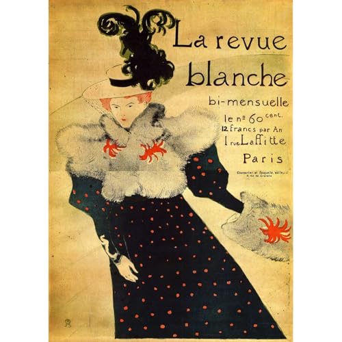 Toulouse-Lautrec La revue blanche affiche pour sublimer un salon rétro
