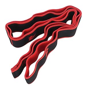 Fitness Elastic Band Yoga Pilates Training Strap 8 Sections Yoga Band for Body Stretching Warming -Up