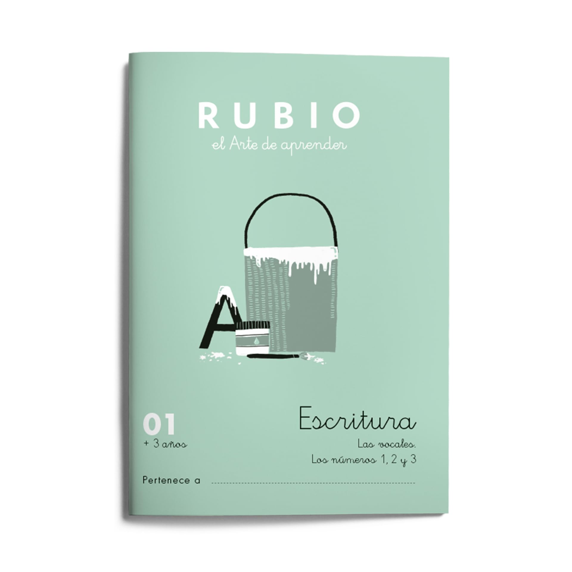 01 Escritura RUBIO | Las las vocales (o, i, u). Los numeros 1, 2 y 3 | +3 años