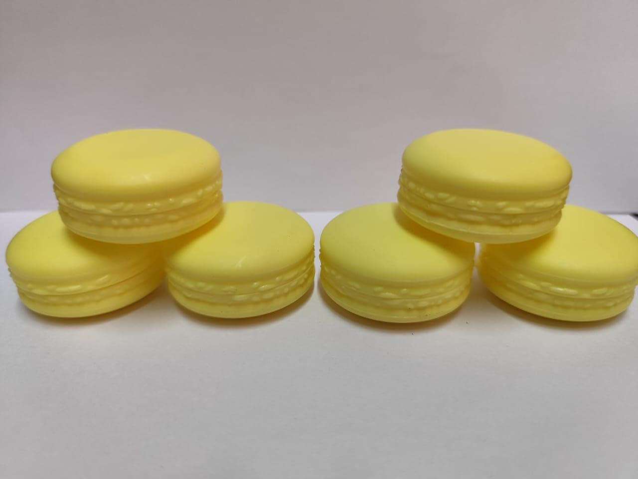 Shree MAHA Macaron Shape Empty Container, Fancy Plastic 10 gram Cosmetic Jars, Mini Storage Box Candy Jewellery Organizer Pill Case, Pack of 12-image-16
