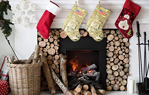 Speed Track Tactical Christmas Xmas Stocking W/Handle, Perfect Mantel Decoration, Gift For Veterans Military Patriotic And Outdoorsy People (Cp Camouflage) #TOP2