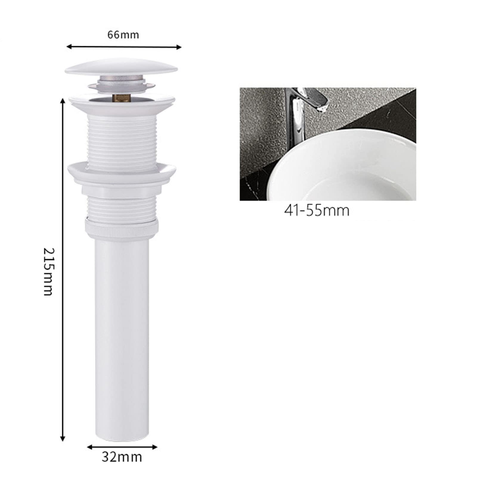 VáLvula DesagüE Lavabo,Laton,TapóN DesagüE Lavabo,Desague Lavabo,Valvula Lavabo Click Clack,Tapon Lavabo Click Clack Universal,Blanco