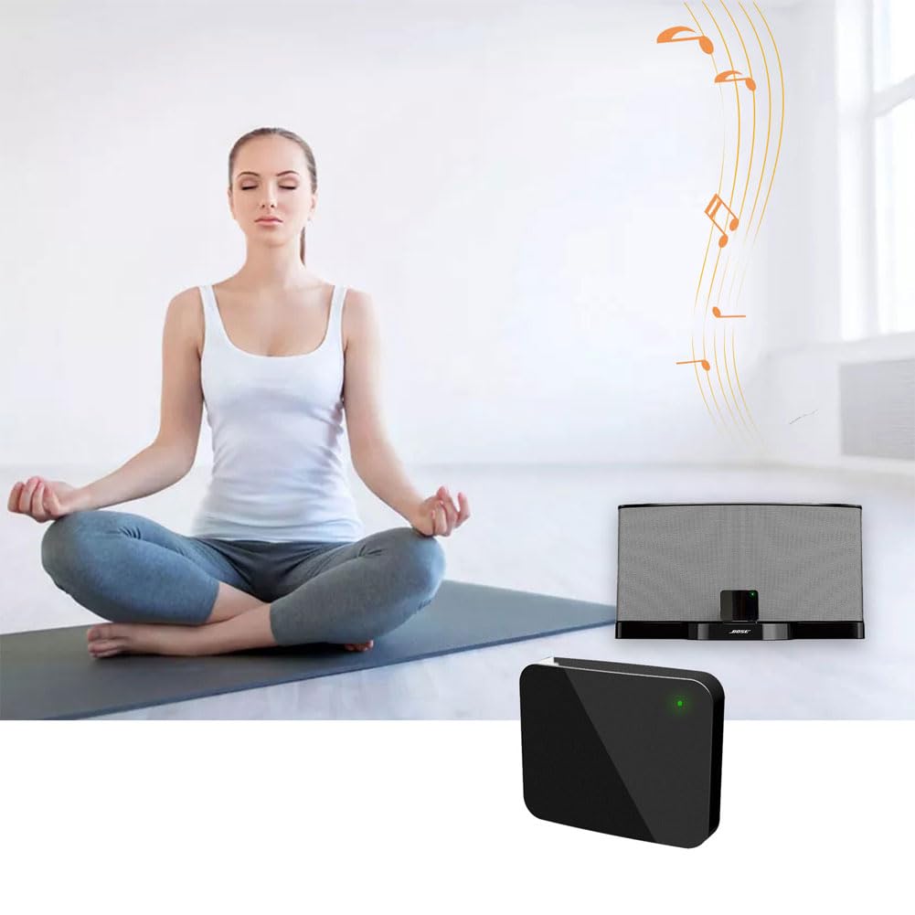 Bluetooth 5.0 A2DP Audio Musica Adattatore Stereo Ricevitore per Bose Sounddock iPhone iPad iPod Dock Speaker 30Pin iPhone iPod Dock Speaker, non adatto per vecchi sounddock1