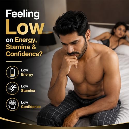 Image of Jeena Sikho Shuddhi Paurush Capsules for Men | Boost Strength, Stamina & Vitality | With Ashwagandha & Gold | 60 Capsules