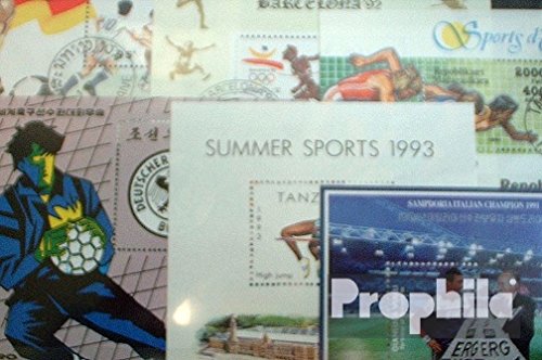 Prophila Collection Motives 10 various Sports minisheets (Stamps for collectors) Sports Other