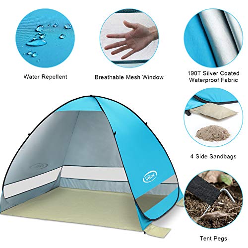 G4Free Large Pop Up Beach Tent