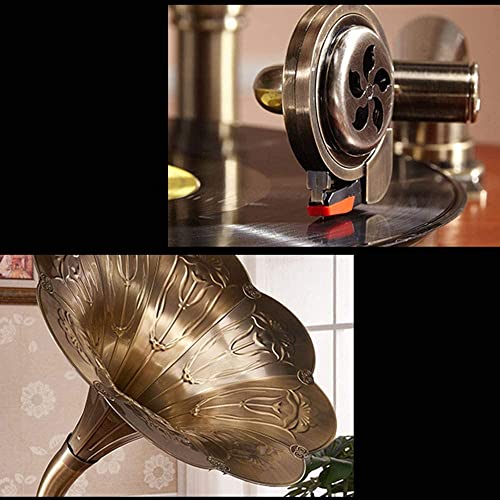 TAISK Tourne-Disque, européen rétro rétro Big Horn Gramophone Vinyl Record Machine Multifonction Bluetooth CD Radio Play… - Les Beatles, Paul McCartney, John Lennon, RIngo Starr, George Harrison TAISK Tourne-Disque, européen rétro rétro Big Horn Gramophone Vinyl Record Machine Multifonction Bluetooth CD Radio Play… – Image 4