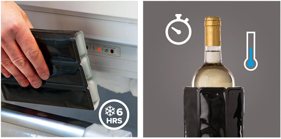 VACUVIN オリジナルプラス ブラックワインボックス + 防滴 + コンチェルトポンプ + グレーストッパー