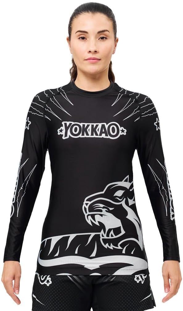 YOKKAO Long & Short Sleeve Compression Rashguard Shirt for Men – MMA | Gym Training Top – Quick Dry | Stretch Fabric