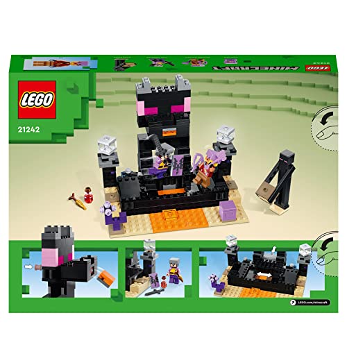 Minecraft The End Arena, Set Battaglia Giocatore Contro Giocatore con Lava, Ender Drago Giocattolo e Figura Enderman, Giochi per Bambini, Bambine, Ragazzi e Ragazze da 8 Anni in su 21242 - Lego - Immagine 9