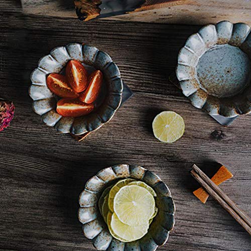 Hemoton Prato de molho de cerâmica para servir pires para sushi, aperitivo, louça, estilo japonês