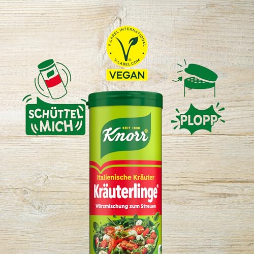Knorr Kräuterlinge Italienische Kräuter Würzmischung zum Streuen für Pasta, Gemüse oder einen Salat 60 g 6