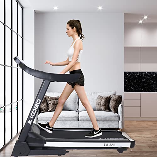 Image of Kobo TM-324 with 5 HP Peak DC Motorised Treadmill for Home Use with Bluetooth Connectivity APP, Free Installation Assistance