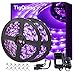 TigQiang Black Light Strip, 40ft/12M Flexible LED Black Light with kit, 720 lamp Beads, 12V Black Light, Non-Waterproof for Indoor Fluorescent Dance Party, Stage, Birthday, Wedding, Dark Party