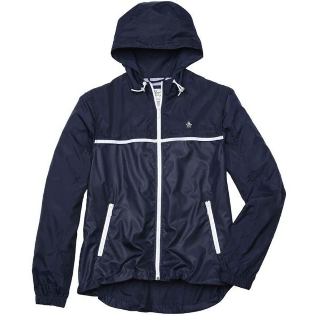 original penguin men's light weight packable jacket, dark sapphire, large
