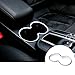 Inner Water Cup Holder Trim Cover silver Colour 1pcs For Porsche Macan 2014-2017