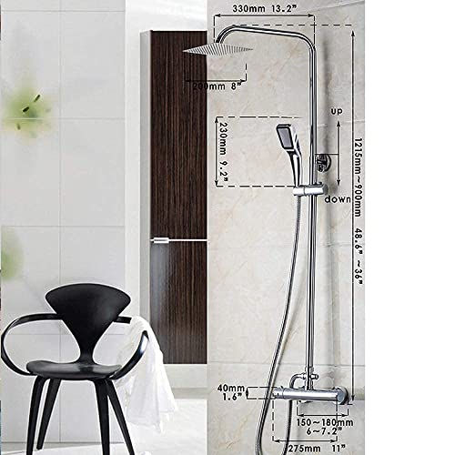 Robinet d'eau et kit de baignoire thermostatique de salle de bains