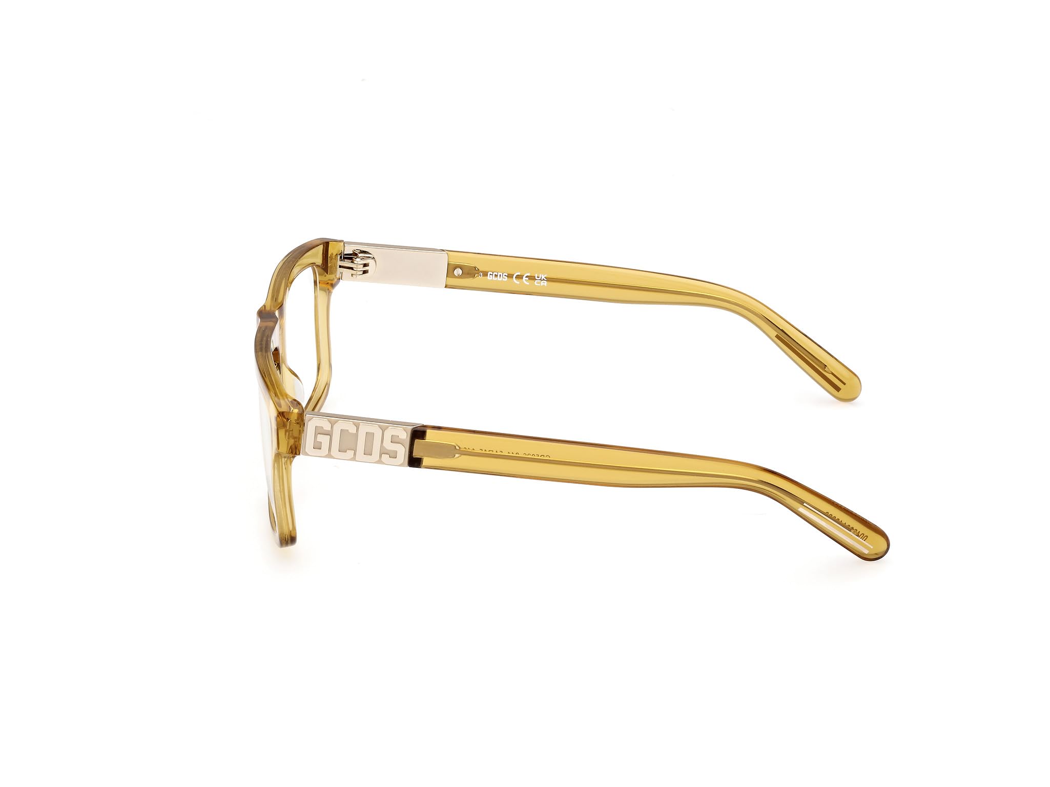 GCDS Brille mit Sehstärke für Unisex optional mit Sonnenbrillentönung oder Blaulichtfilter, Quadratisch, gefertigt aus Acetat, Modell: GD5026 (inklusive Brillenetui)