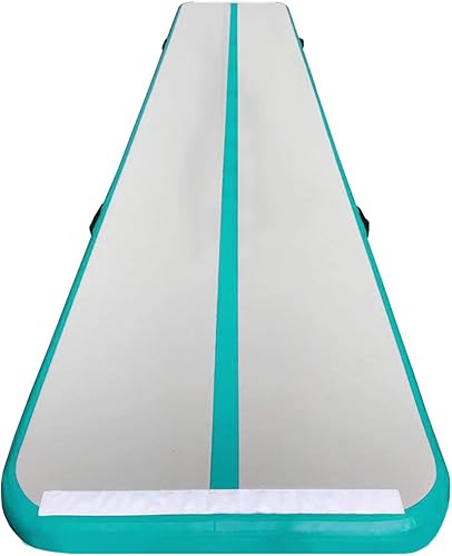 Miniatura 3 de Colchoneta inflable de gimnasia de 10 pies, 13 pies, 16 pies, 20 pies, con bomba para gimnasio, hogar, yoga, entrenamiento, niños, deportes,