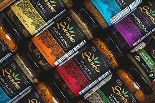 Sambar KitchenSample 3-Pack -Tomato, Lemon, Mango-Coconut -12oz-Vegan