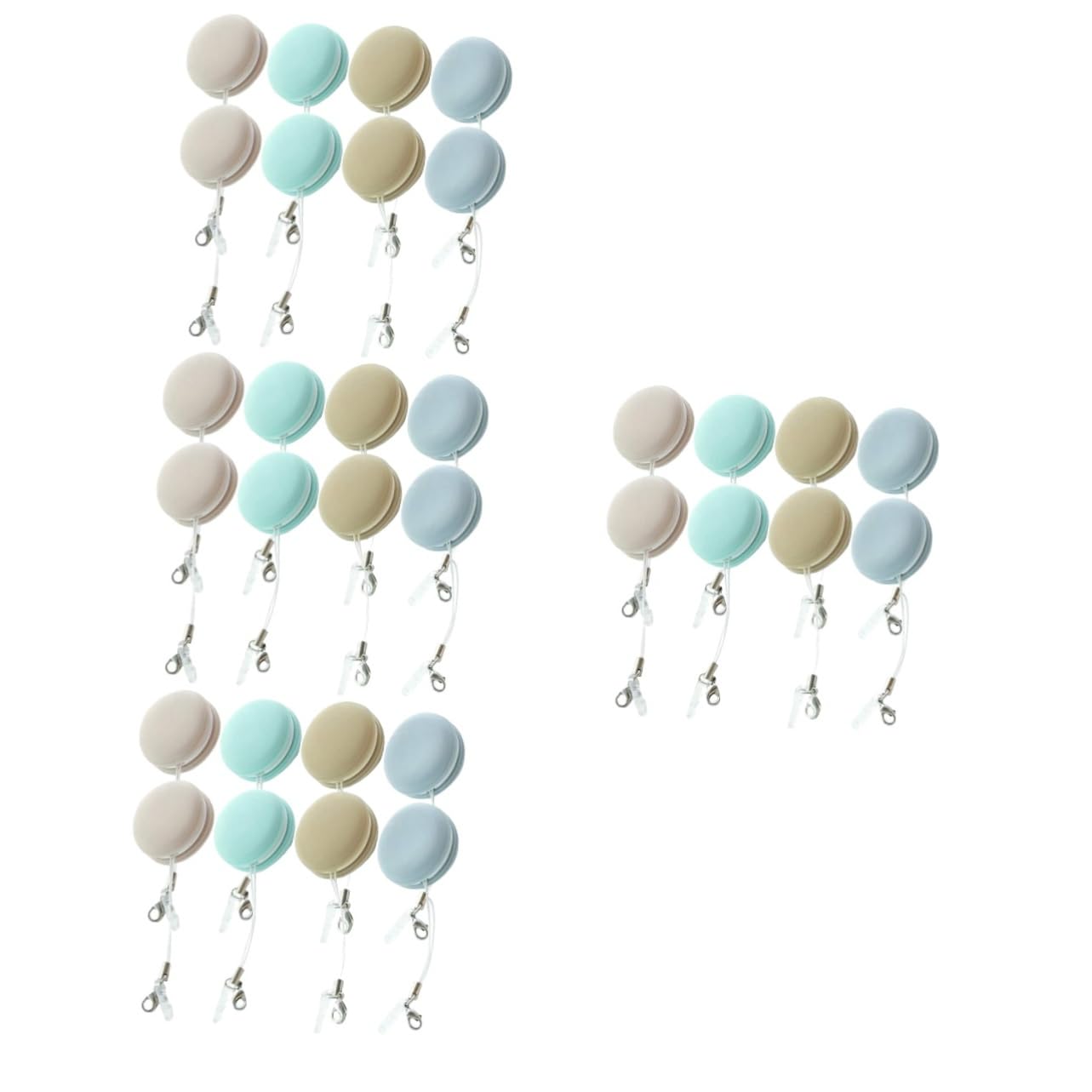 32 Pièces Essuie-glace De Téléphone Lingettes Nettoyantes Pour Écran Tampon De Nettoyage D'écran Lingettes Nettoyantes Pour Lunettes Touche Macaron L'ordinateur Pp+silicone