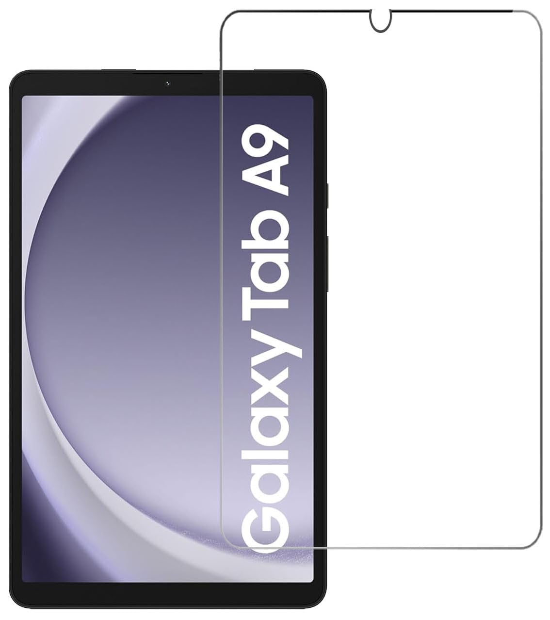 Tough Lee Tempered Glass Screen Guard Protector for Samsung Galaxy Tab A11 / A9 8.7 inch Tablet (Anti Scratch, FingerPrint, SmudgeProof) (with Easy Installation Kit) (Pack of 1)