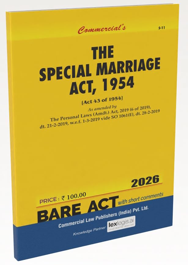 The Special Marriage Act, 1954 The Special Marriage Act, 1954