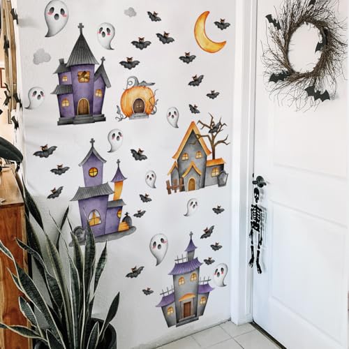 Vinilo Decorativo de Pared Casa Embrujada Halloween miniatura 3