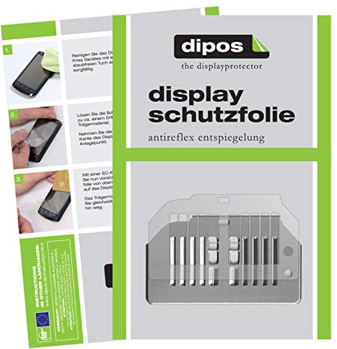 dipos I 2x Screen Protector matte compatible with Siemens EQ.6 TE604509DE Series 400 Cup tray cover Protection Films