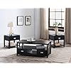 Kings Brand Furniture 3 Piece Black Finish Wood Storage Occasional Table Set, Coffee Table & 2 End Tables 51jwKcZhZ1L. SS100