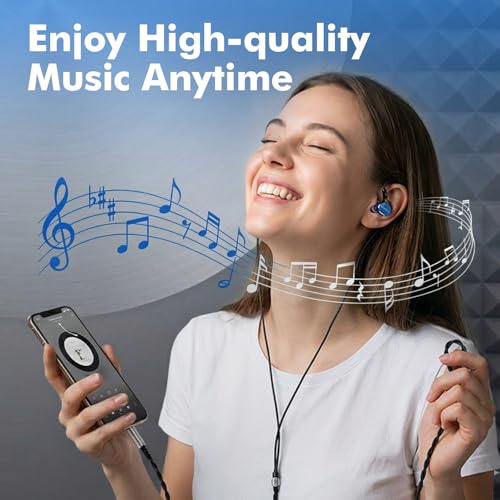 Image of HiFiGo ROSESELSA Aurora Ultra IEM,1 Planar + 1Dynamic Driver in Ear Monitor, Gaming Earbuds, HiFi Wired Earbuds with Metal Outer Cavity, Detachable Cable, Dongle +RZ200m for Musician (Silver)