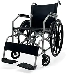 Dellamed - Cadeira de Rodas Manual Até 100kg com Encosto Rebatível D100 POP Dellamed