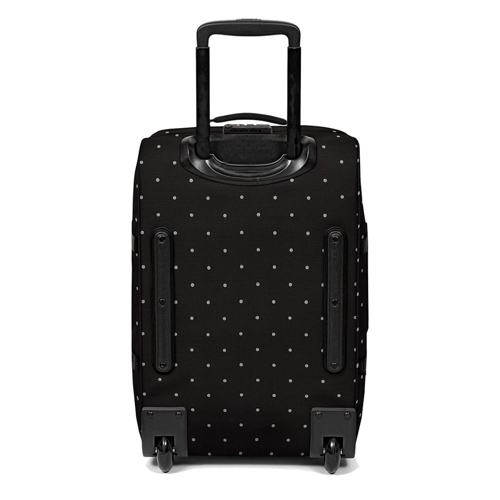 Eastpak Tranverz S Trolley Cabina 42L (51 x 32,5 x 24 cm), valigia bagaglio a mano con ruote, resistente e leggera, doppio scomparto, manico telescopico e TSA lock - DOTS BLACK SILVER