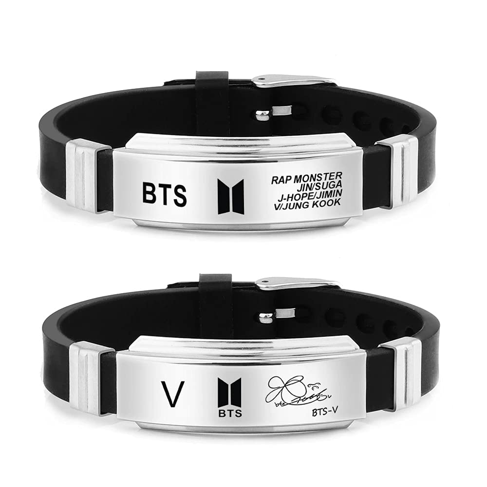 Jewellery Stylish Celebrity Wear Handmade Bracelet Combo For Men And Boys (Black) (Ybbn_91745)