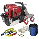 cabrestante portatil makro Alimentado por una fiable 1,34 HP Honda gx-35 Full 360deg all-position motor de cuatro tiempos