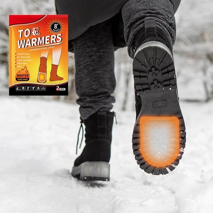 Image of Nyamah Sales Toe & Foot Warmers, Body Heat Patches & Insole Warmer 6 Pcs Adhesive Safe Heating Pads for Winter, Steadfast Toastitoes Reusable Thermal Insole Patches (3 Pairs)