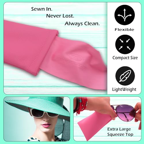 Image of Soft Sunglasses case | Large Glasses Case Holder - Eyeglass Pouch Squeeze Top | Glasses pouch Lightweight Extra Layers
