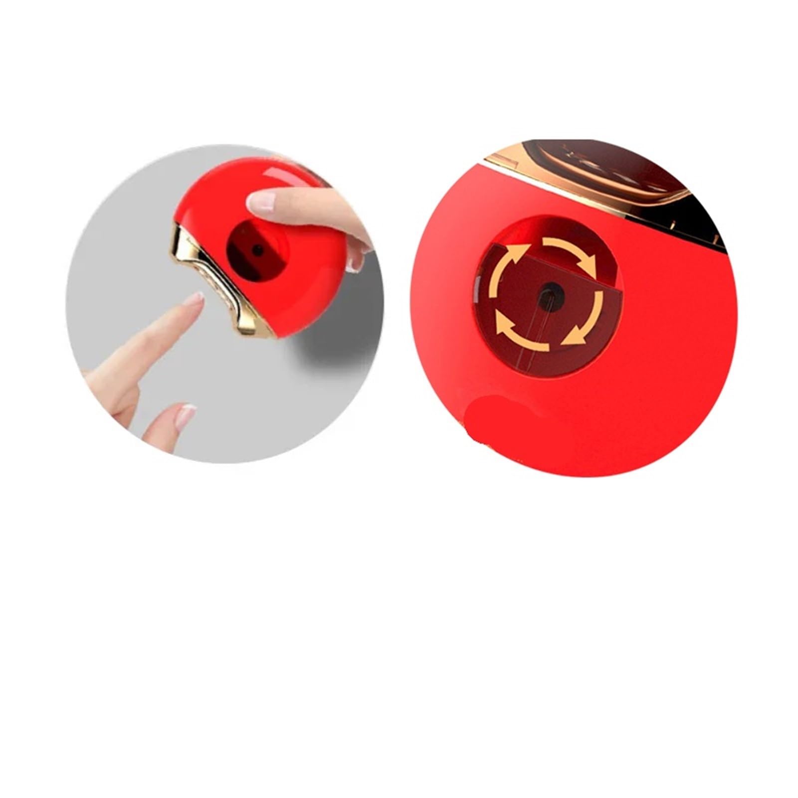 JINGYAN Cortaúñas Nails Clipper Full Automatic Nail Fast Anti Splash Pinch Tools Sharpener(Red)
